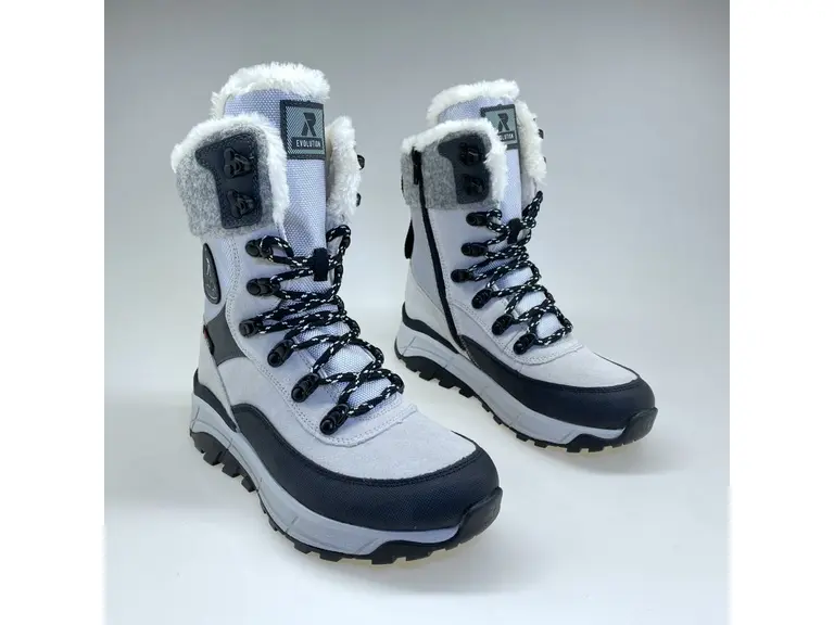 Biele teplé vodeodolné topánky Rieker W0066-60