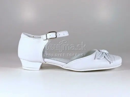 Sviatočné biele pohodlné sandálky EMEL