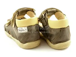 Detské kožené pohodlné sandálky s dvojfarebné WANDA