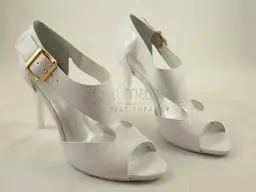 Dámske štýlové letné biele hladké sandálky EVA