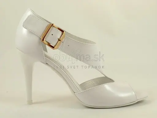 Dámske štýlové letné biele hladké sandálky EVA