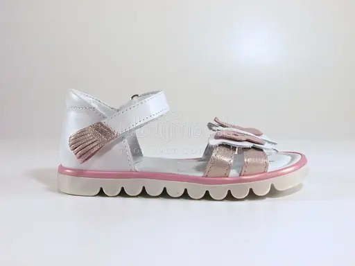 Ružovo biele elegantné sandále Emel