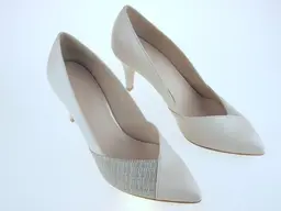Elegantné prekladané matné béžové lodičky EVA