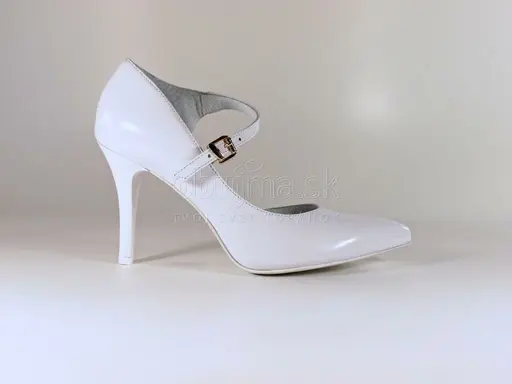 Štýlové celokožené svadobné sandálky EVA