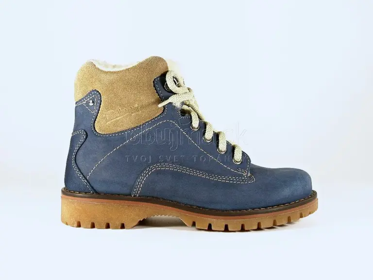 Modré originálne teplé topánky Pollonus