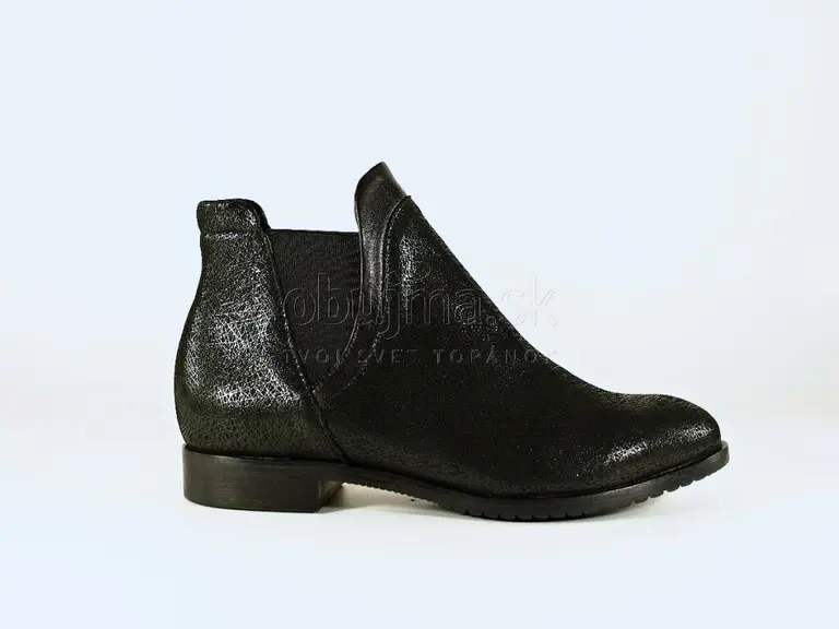Čierne šarmantné členkové topánky EVA