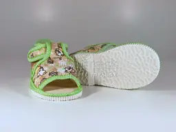 Chlapčenské textilné otvorené papučky Manik 2001001SCH