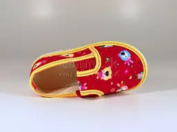 Celé textilné dievčenské papučky Manik 2001-01D