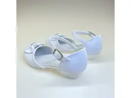 Biele sandále s mašľou EVA KMK163-10