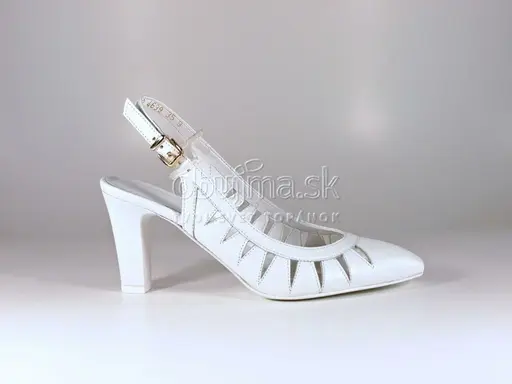 Výnimočné biele svadobné sandálky EVA