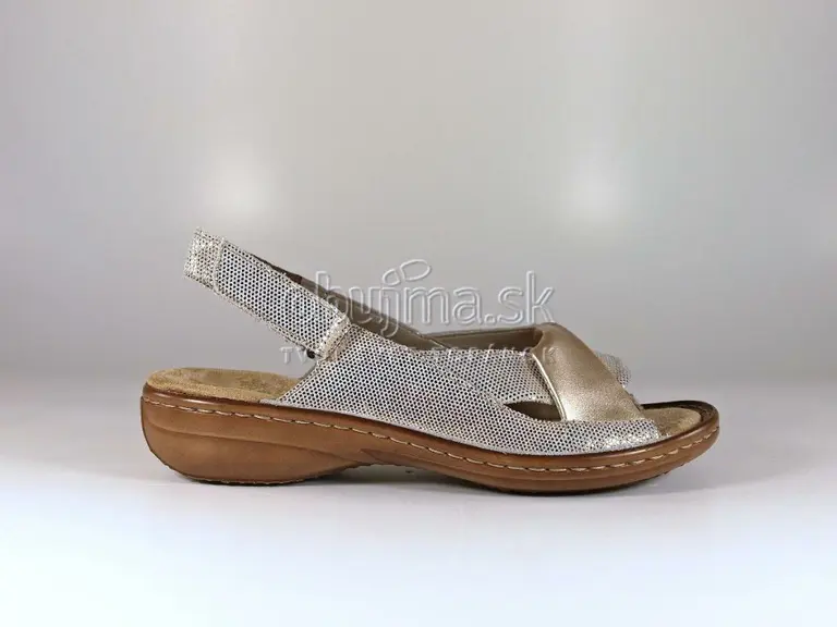 Krásne zlaté sandálky Rieker