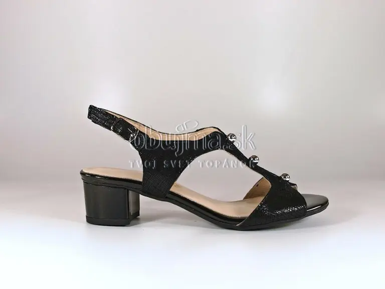 Očarujúce čierne elegantné sandále EVA