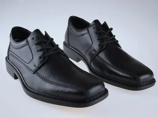 Čierne trendy poltopánky Rieker B0812-00