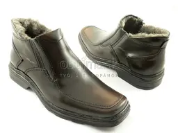 Teplé pohodlné kožené kotníkové topánky hnedé Askor