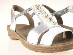 Elegantné letné strieborné sandále ARA
