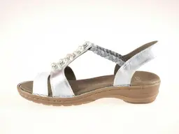 Elegantné letné strieborné sandále ARA