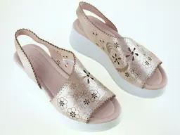 Ružovo perleťové očarujúce sandále Lanqier