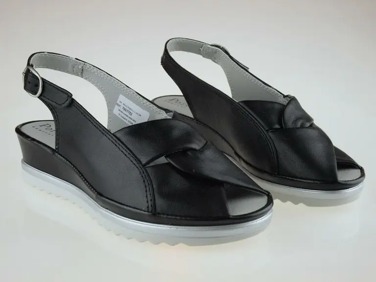 Čierne pohodlné sandále Portania