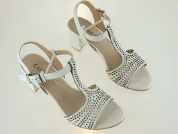 Biele elegantné sandále Caprice