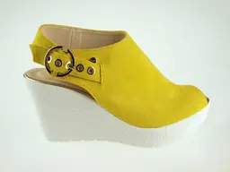Žlté vyššie sandále Claudio Dessi CD6393
