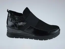 Krásne čierne členkové topánky Remonte R0771-02