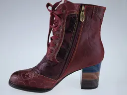 Čarovné bordové členkové topánky Laura Vita GUCEPEO04