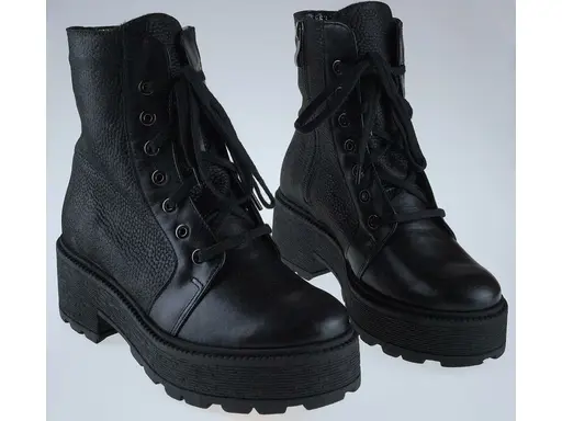 Fešné teplé čierne topánky EVA K2906/fan-60