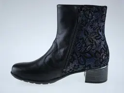 Čierno farebné široké topánky Waldlaufer 946802 