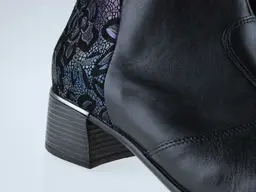 Čierno farebné široké topánky Waldlaufer 946802 