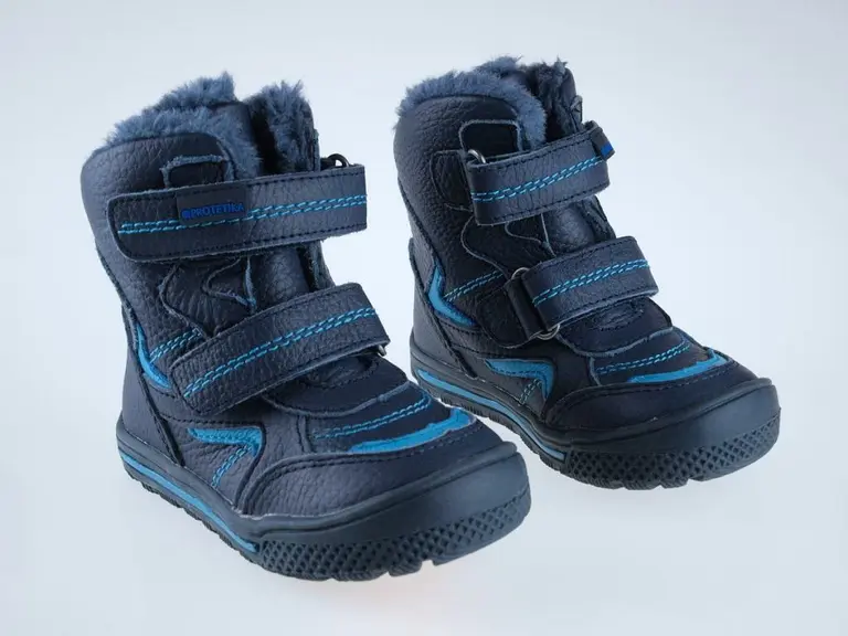 Modré teplé topánky Protetika Aldo