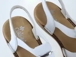 Biele letné sandále Rieker 62850-80