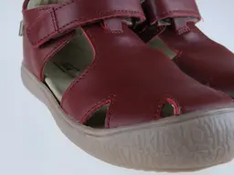 Celokožené bordové sandálky RAK Bambi