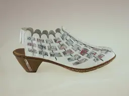 Bielo farebné letné sandále Rieker 46778-80