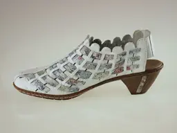 Bielo farebné letné sandále Rieker 46778-80