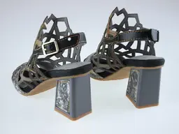 Exkluzívne sivé sandále Laura Vita Hackio04