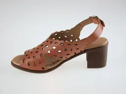 Hnedé kožené sandále Mistic EW91237