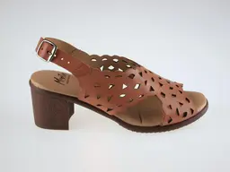 Hnedé kožené sandále Mistic EW91237