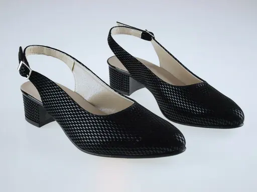 Krásne čierne sandále EVA M909-60