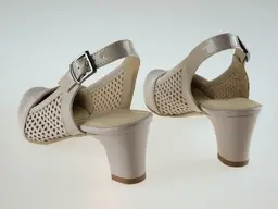 Perforované béžové sandále EVA K2865/5023-15