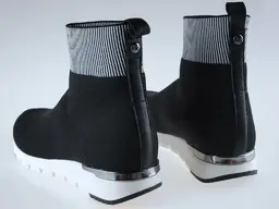 Čierne textilné členkové topánky Caprice 9-25421-25