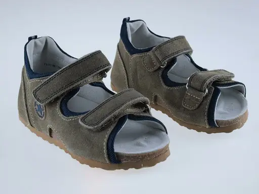 Hnedé zdravotné sandále Protetika T115B-40