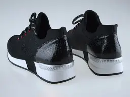 Čierne športové topánky Rieker N7670-00