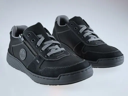 Široké čierne športové topánky Rieker B5820-00