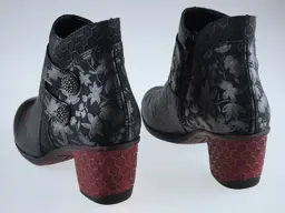 Čierne očarujúce členkové topánky Remonte D5472-01