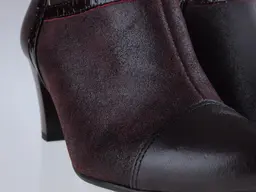 Očarujúce bordové členkové topánky Aspena ASPPES2058