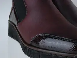 Bordové fešné topánky Rieker 53786-35
