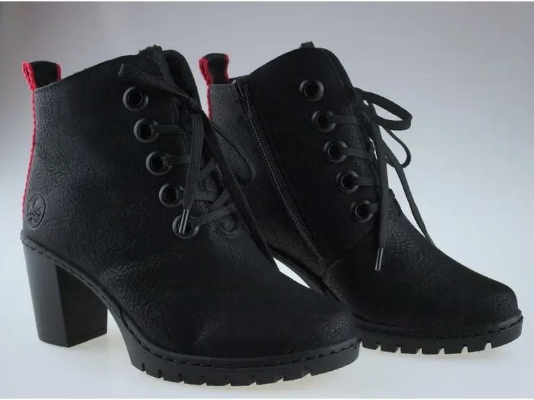 Čierne očarujúce topánky Rieker Y2532-00