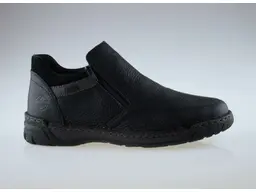 Čierne pohodlné topánky Rieker B0372-00