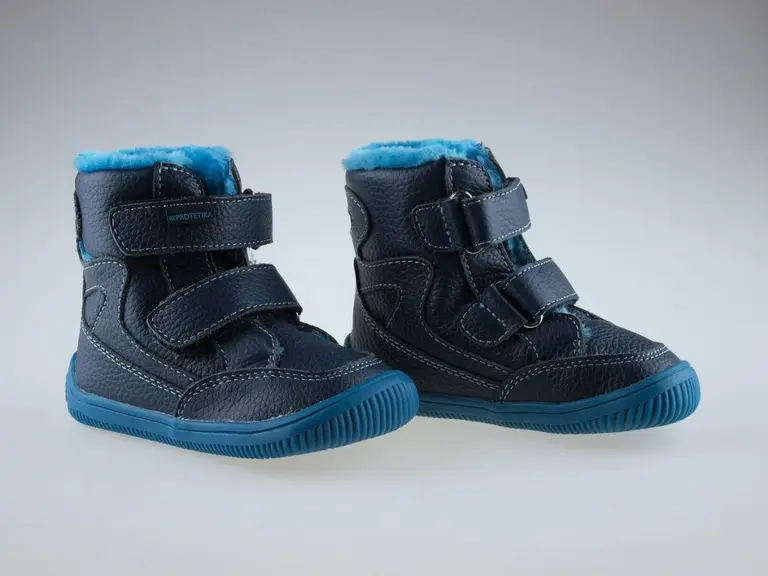 Teplé modré topánky Protetika RAFY