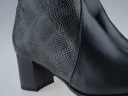 Čierno sivé členkové topánky EVA MO265-21